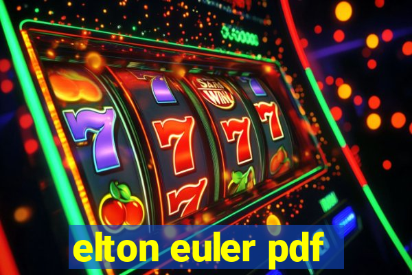 elton euler pdf